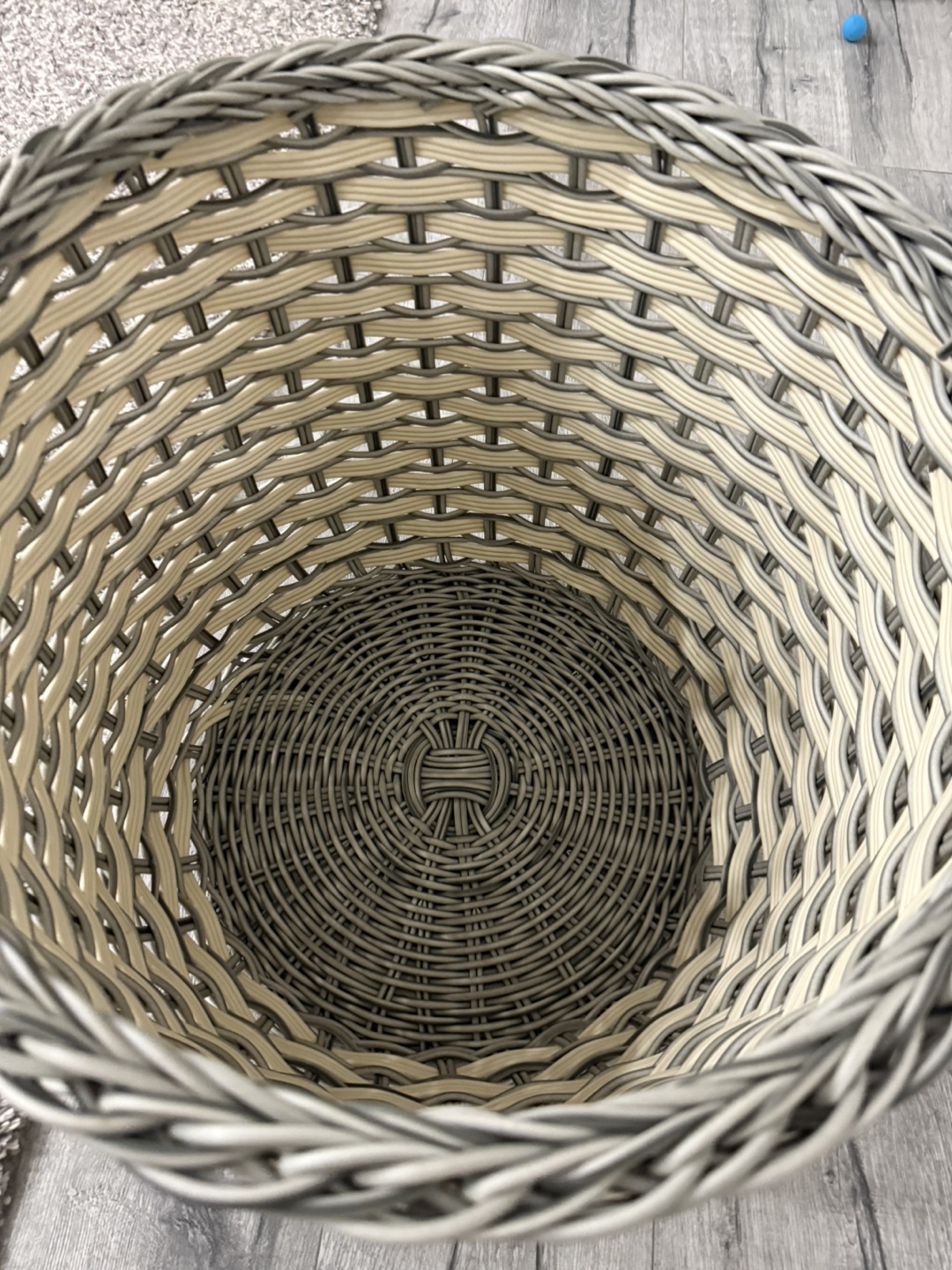 Woven Basket - Grey and Cream, - photo 2