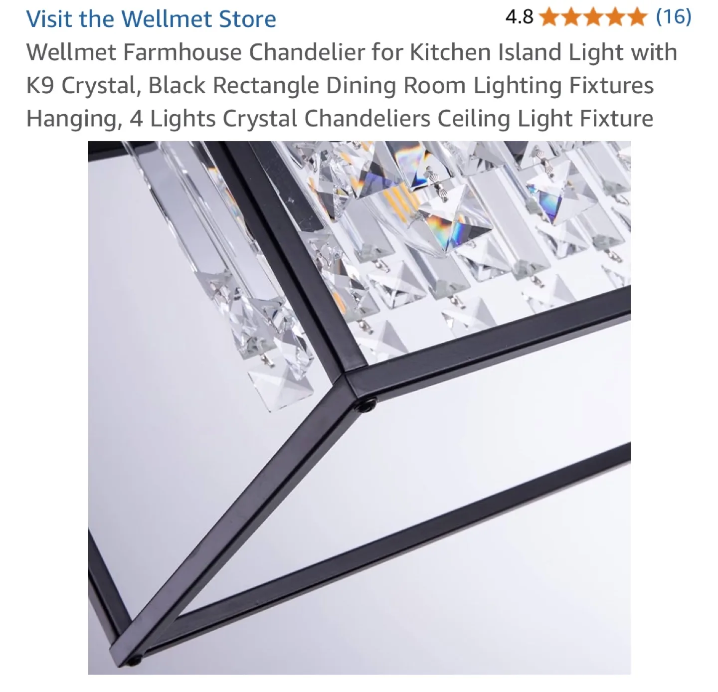 Wellmet Farmhouse Chandelier - Kitchen Island Light image indicator(6)