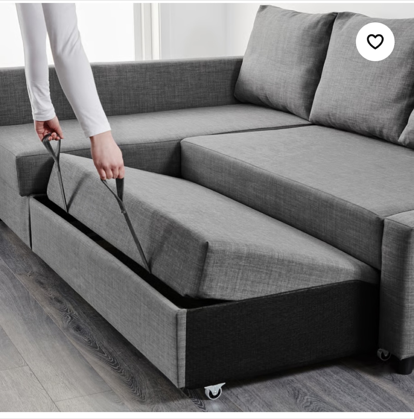 IKEA FRIHETEN Corner Sofa-Bed - No tears or stains - photo 2