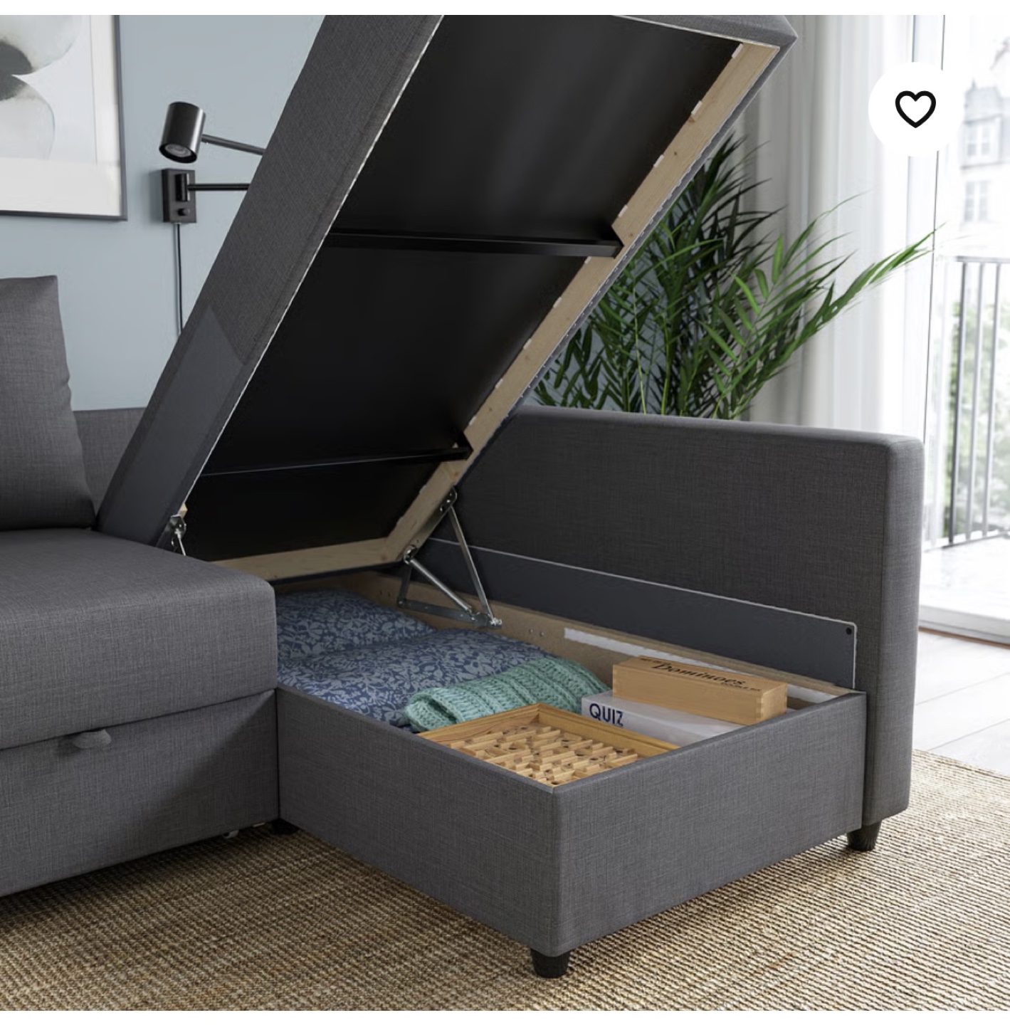 IKEA FRIHETEN Corner Sofa-Bed - No tears or stains - photo 4