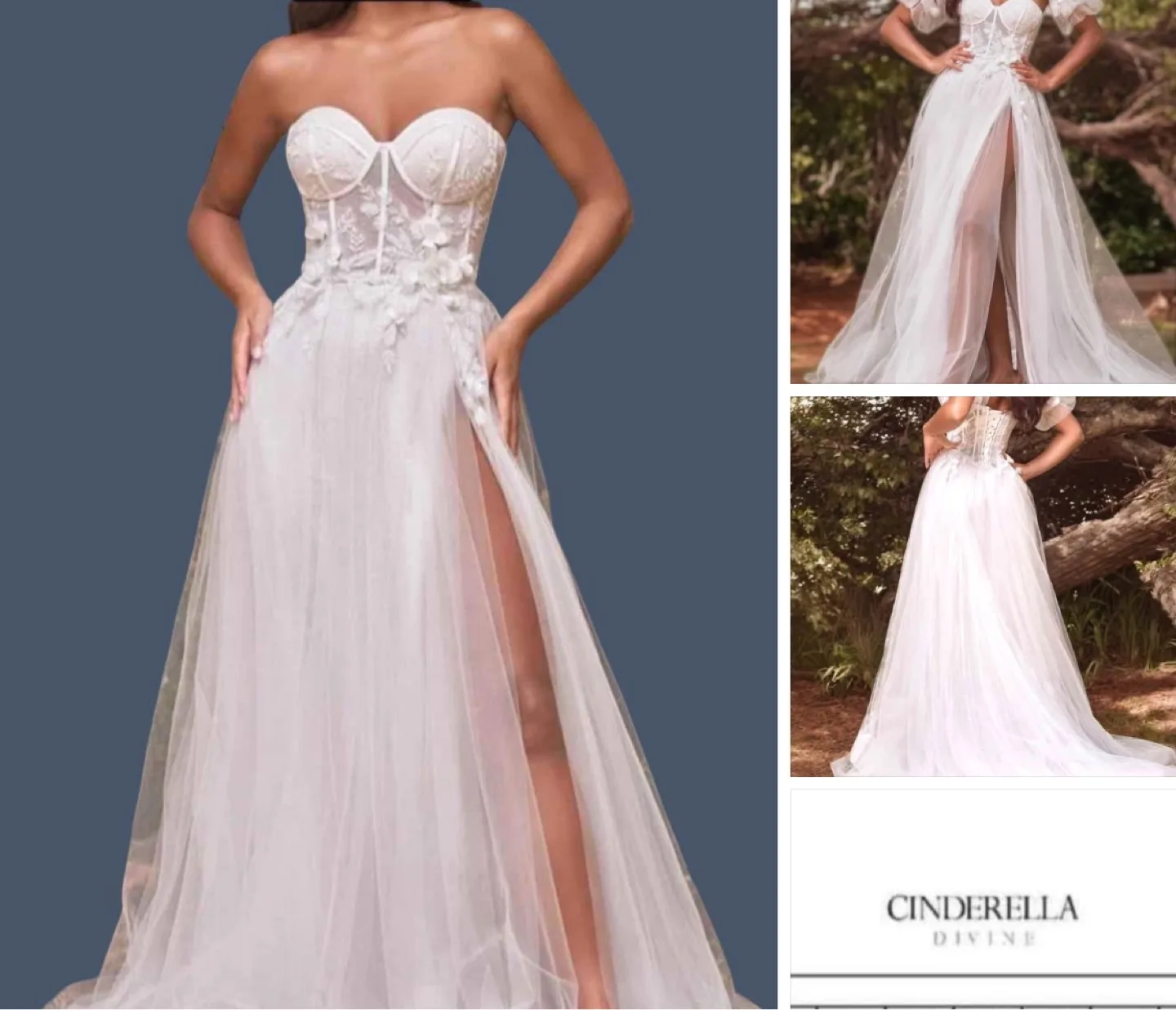 New Cinderella Divine White Gown - size 2 thumbnail