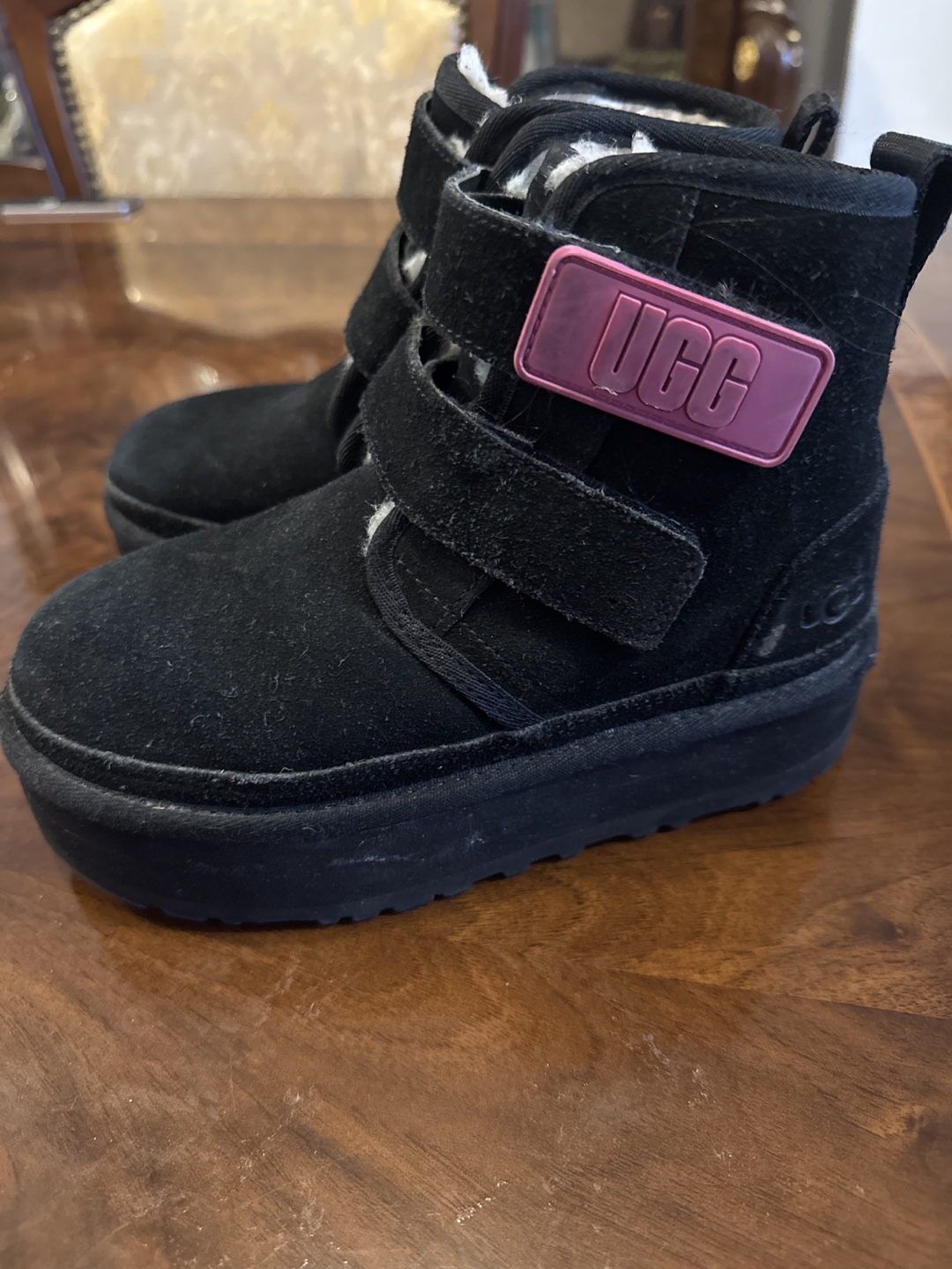UGG Kids Black Suede Boots - photo 2