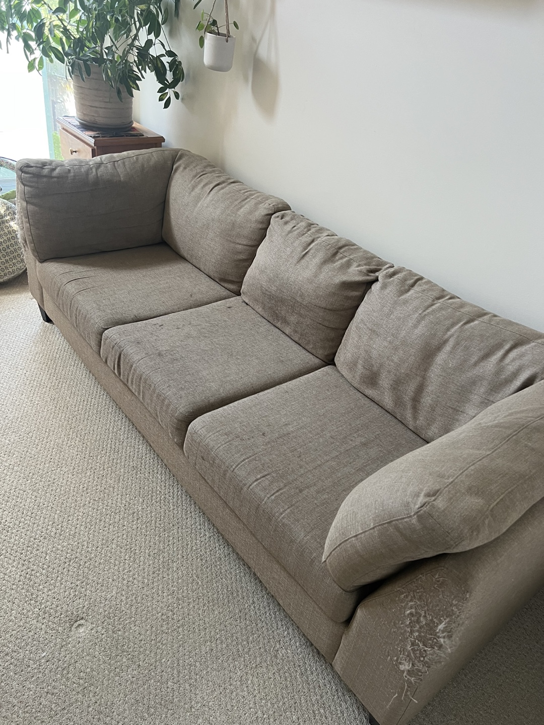 Beige 3-Seater Sofa - Used Condition - photo 2