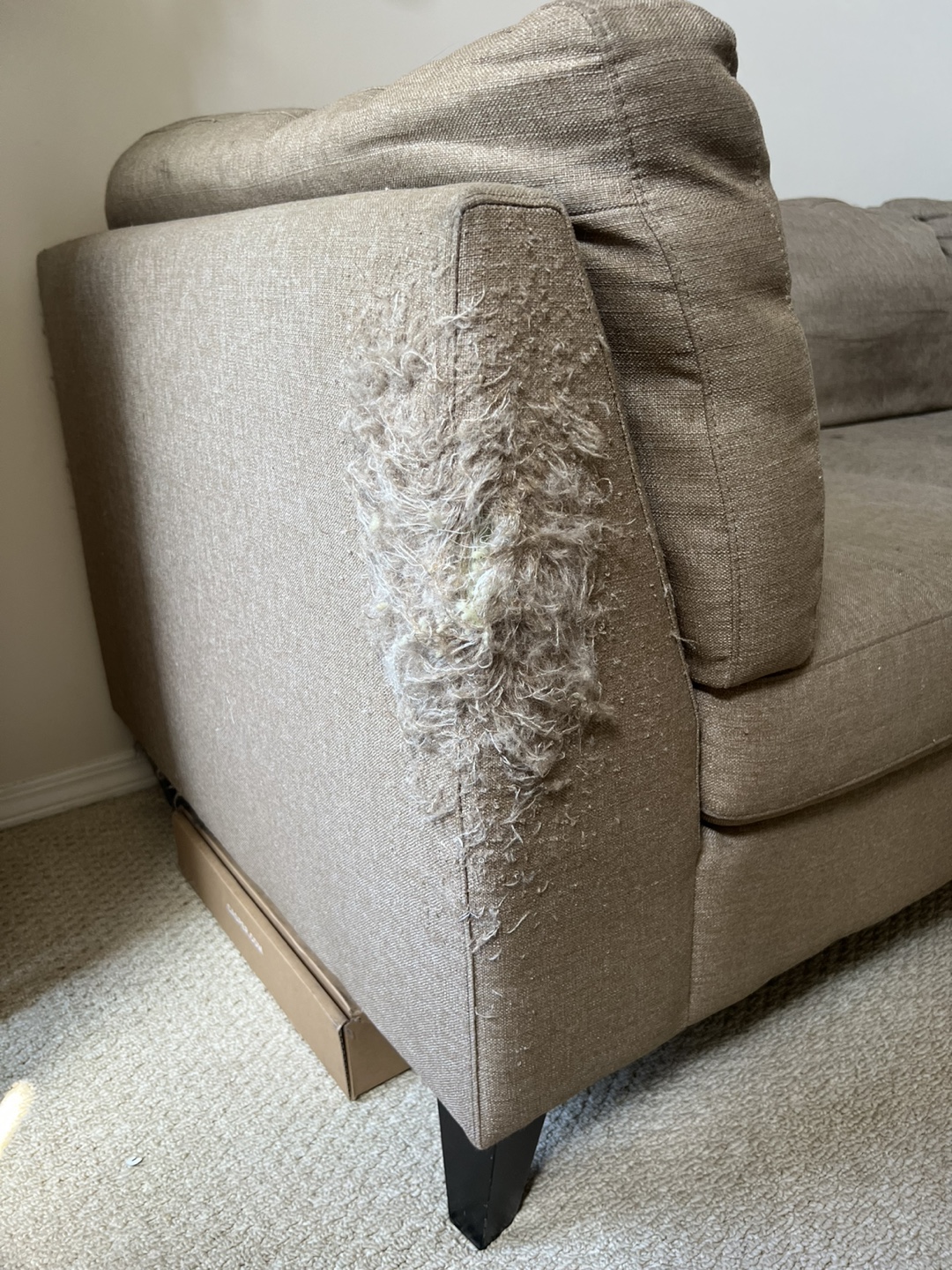Beige 3-Seater Sofa - Used Condition - photo 4