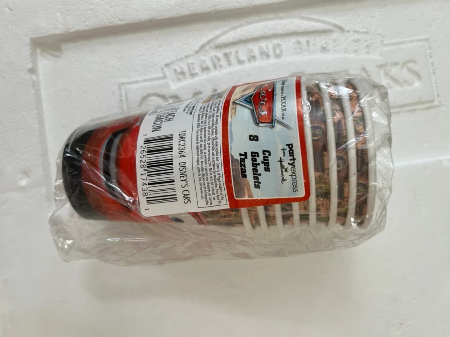 #Freecycle Disney's Cars Party Cups - 8 Pack thumbnail