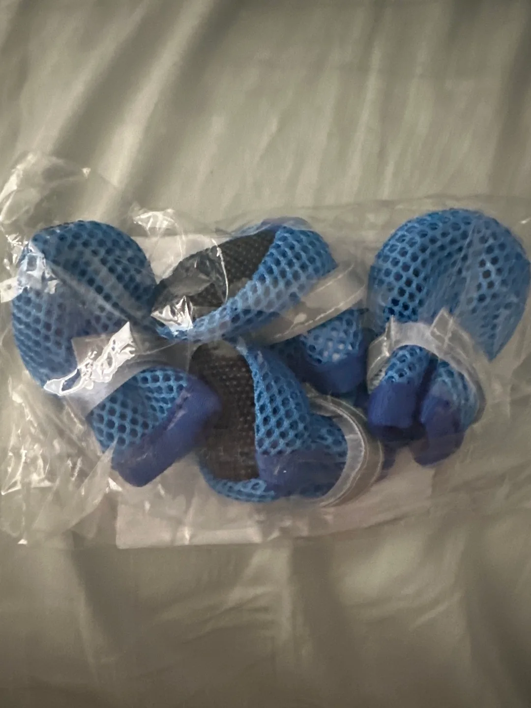 Blue mesh dog boots #freecycle thumbnail