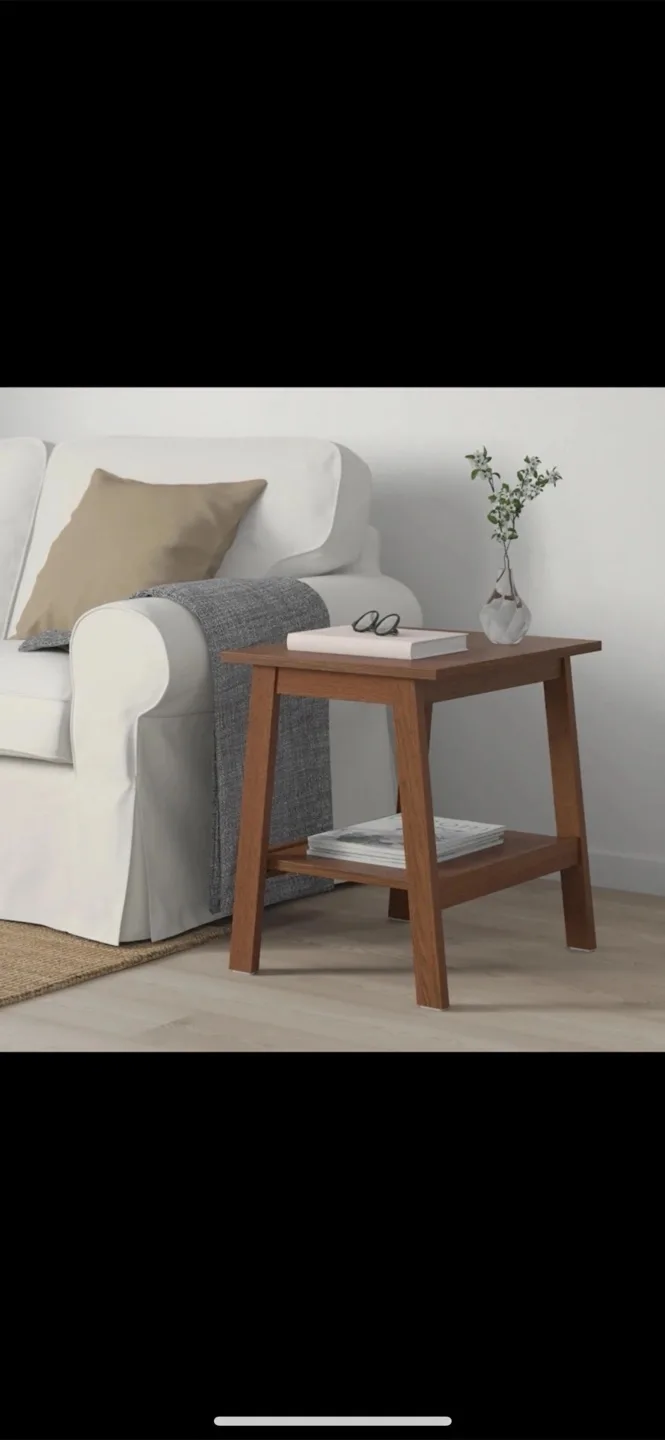 IKEA Brown Wooden Side Table image indicator(3)