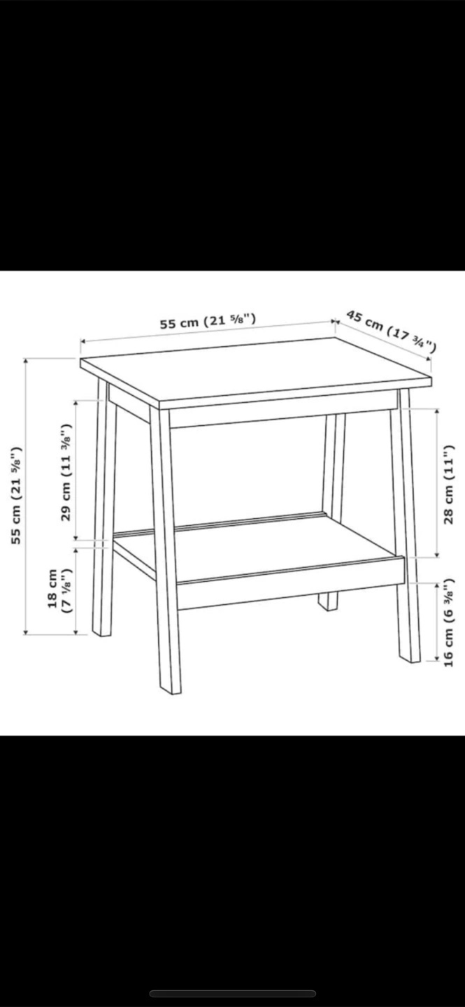 IKEA Brown Wooden Side Table - photo 5