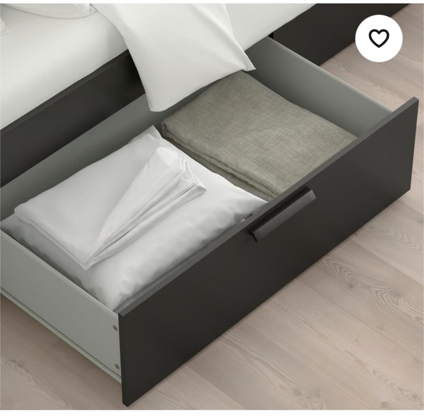 IKEA Brimnes Bed Frame with Storage & Headboard - photo 3