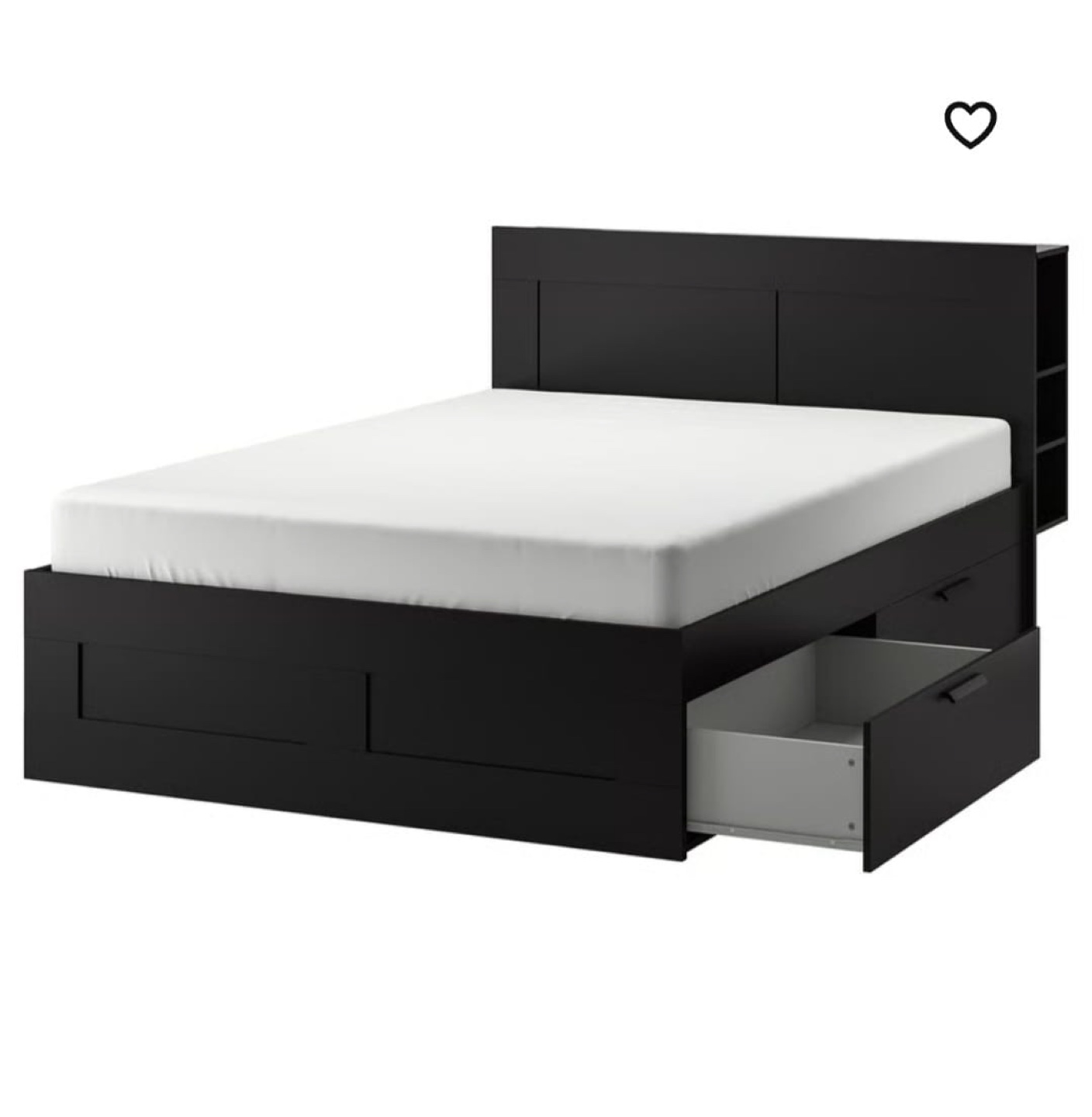 IKEA Brimnes Bed Frame with Storage & Headboard - photo 4