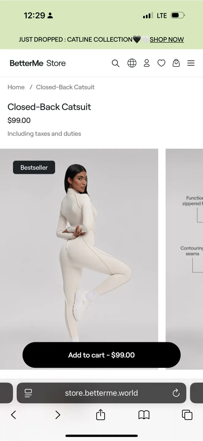 BetterMe Sleek Closed-Back Design Bodysuit image indicator(6)