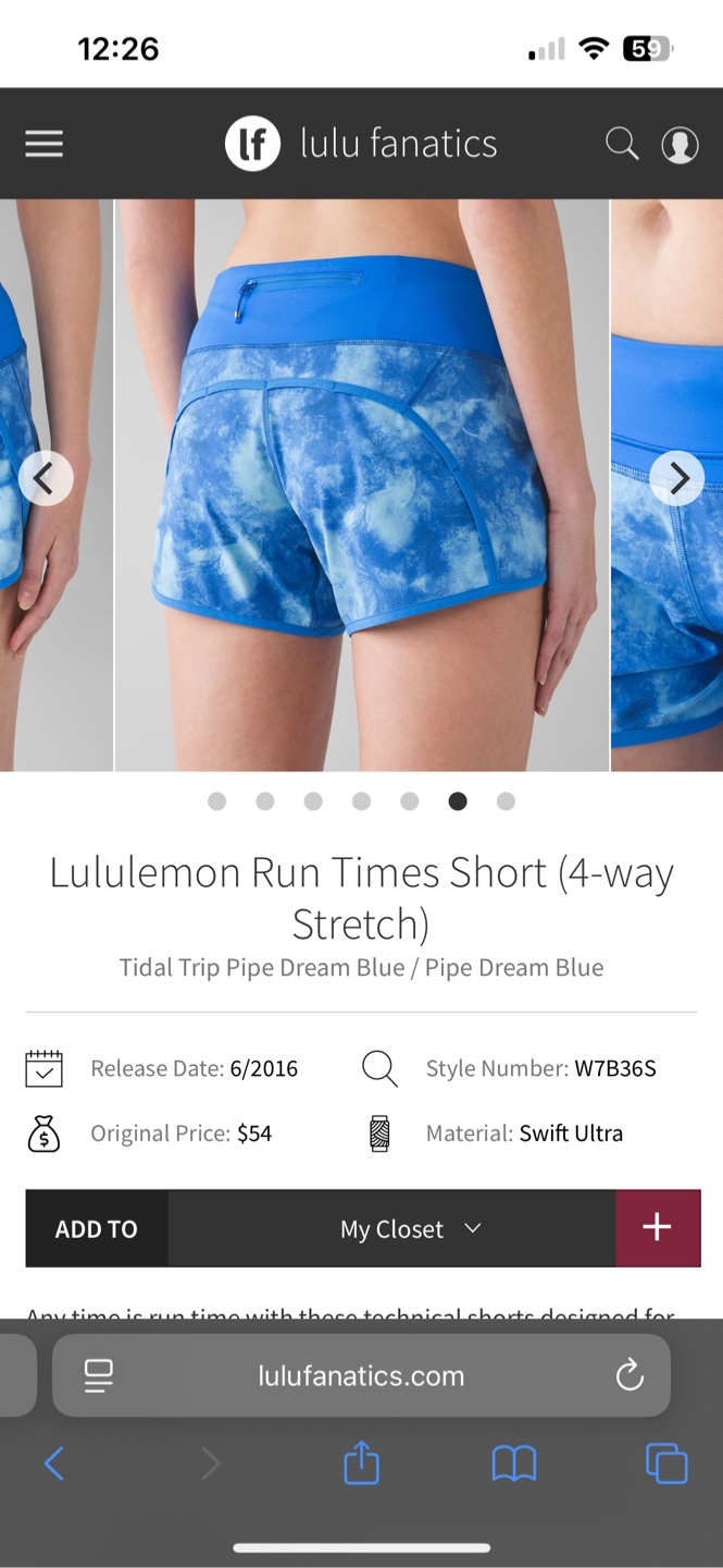 Lululemon Run Times Short, Size 4 - photo 4
