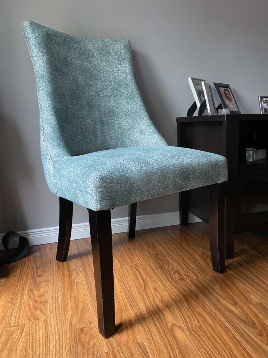 Set of two Teal Accent Chairs