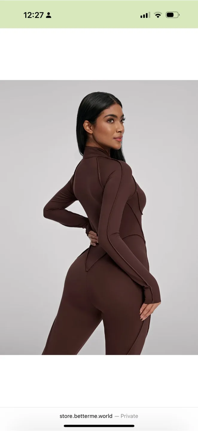 BetterMe Brown Jumpsuit thumbnail