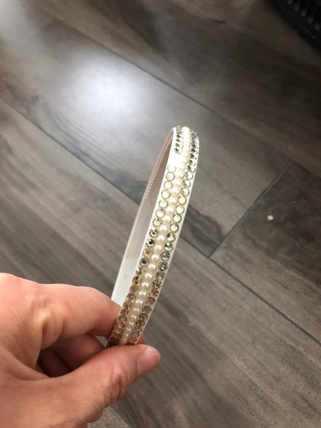 #freecycle Pearl & Rhinestone Headband (read description) image indicator(2)