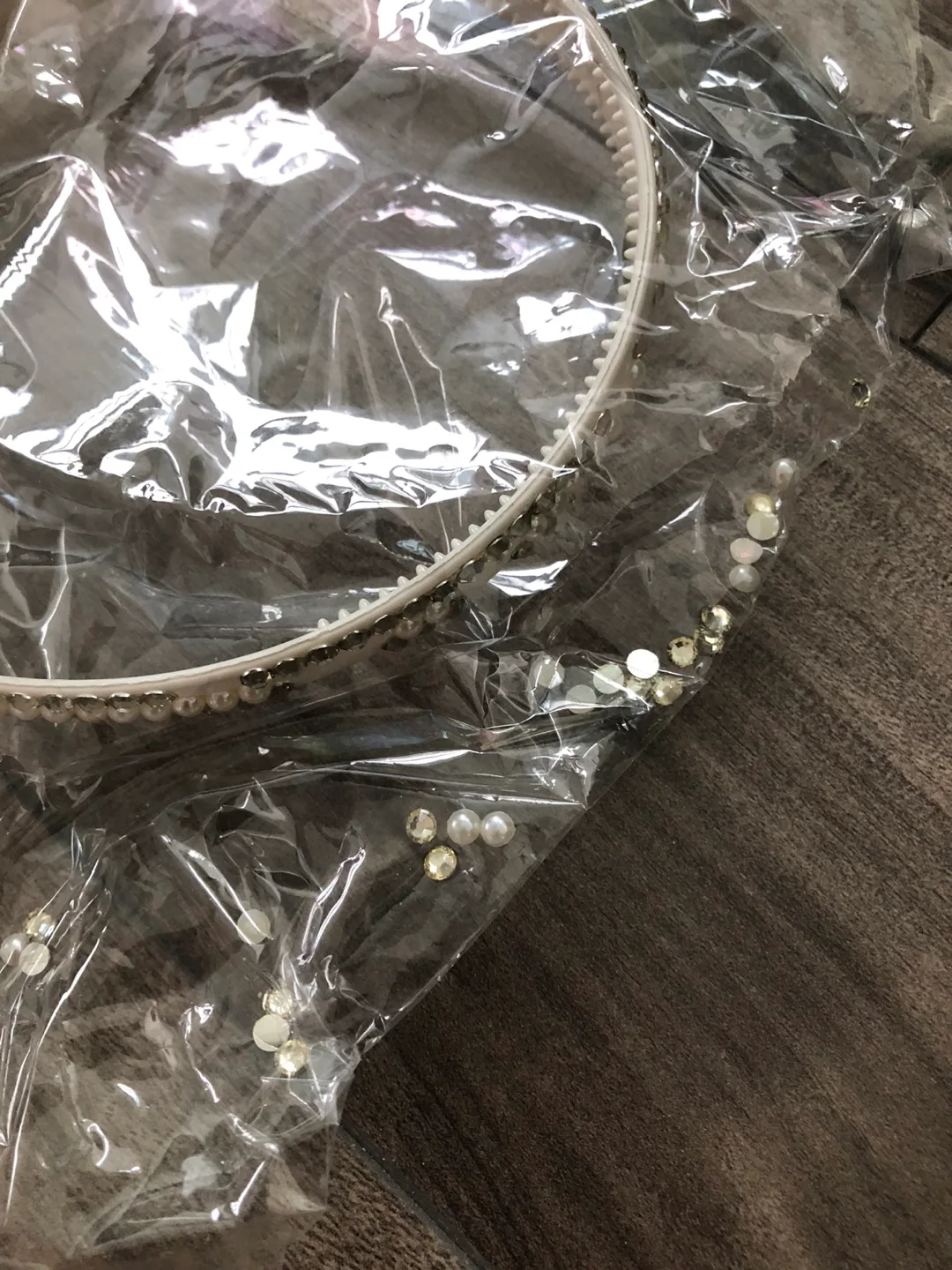 #freecycle Pearl & Rhinestone Headband (read description) image indicator(4)