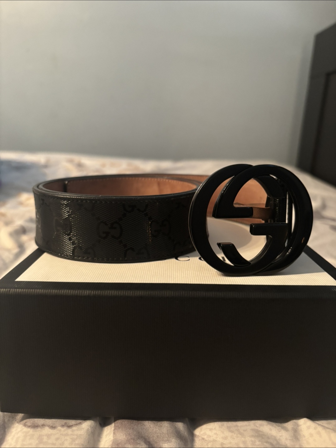 Gucci Black Belt Size 90-36 - photo 2