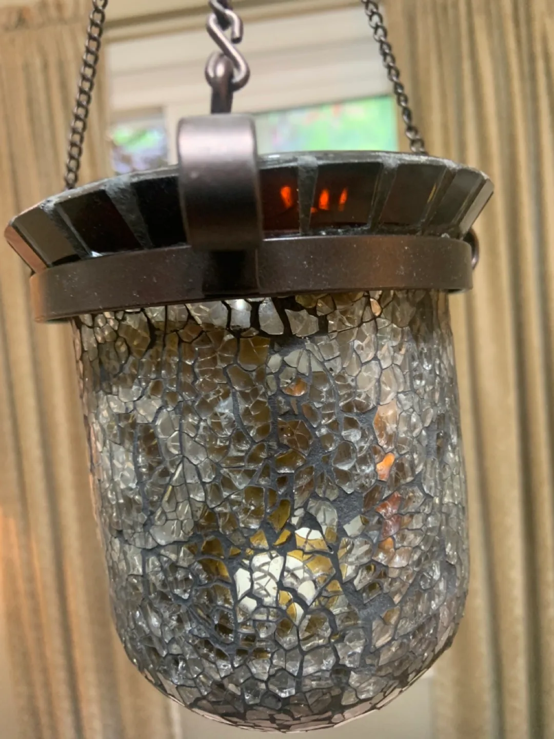 2 Mosaic Hanging Candle Sconces image indicator(6)