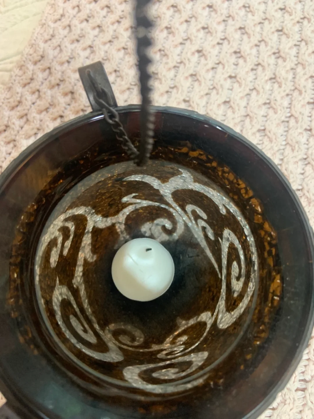 2 Mosaic Hanging Candle Sconces image indicator(9)