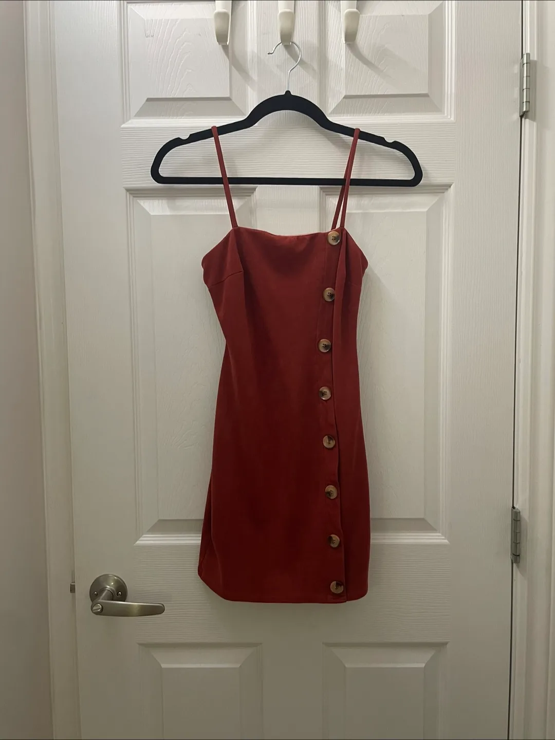 Red Button Mini Dress thumbnail