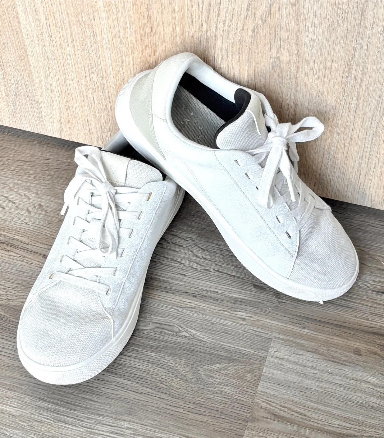 Vessi soho white and cream waterproof shoes thumbnail