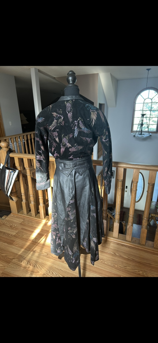 Vintage Leather 2-Piece Leather Set – Stampede Style! Size Small - photo 2