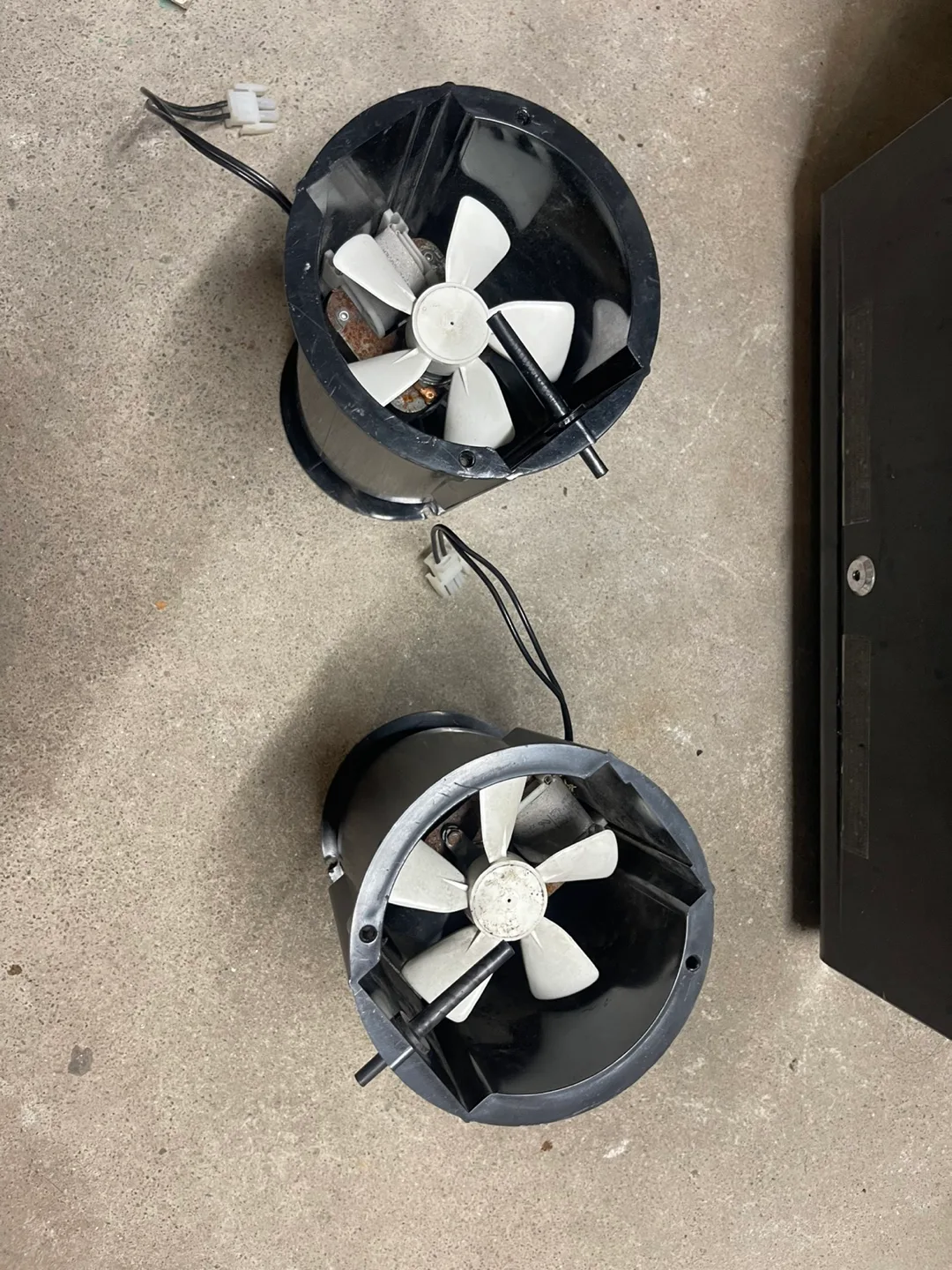 Used Black Fans - Set of Two thumbnail