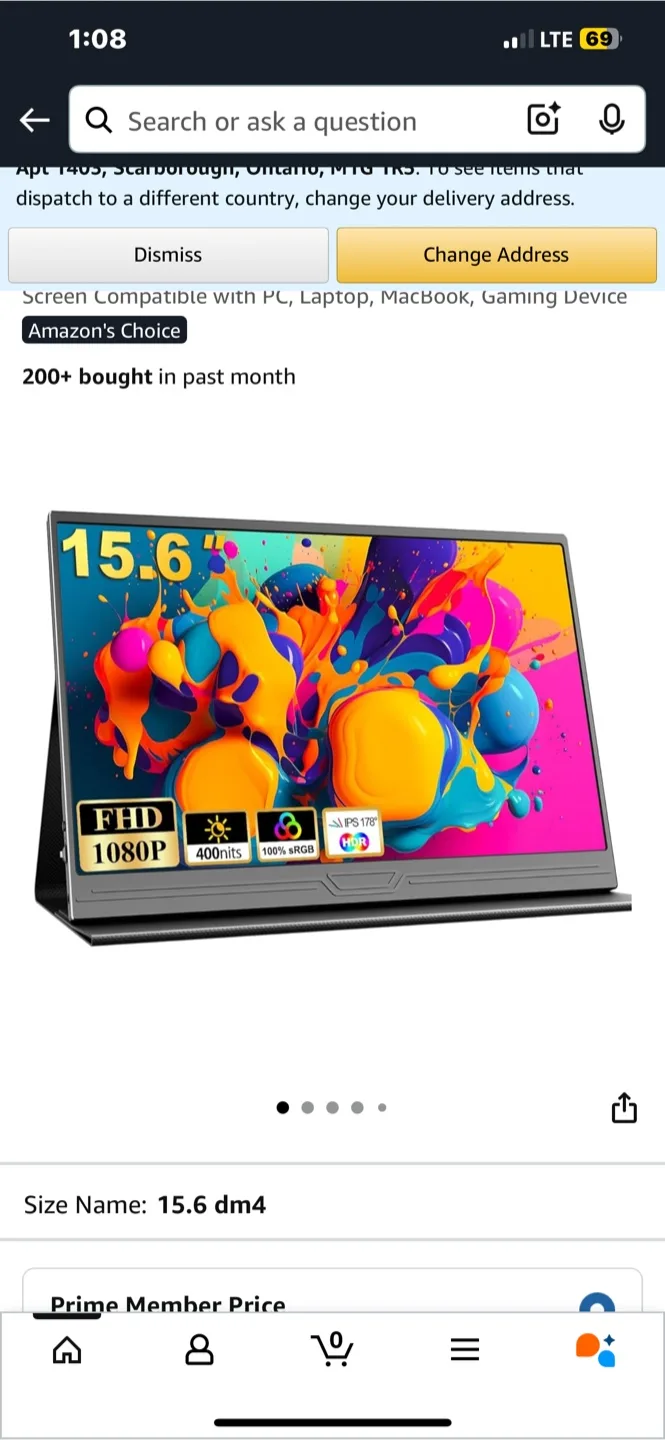 15.6 inch Portable Monitor - New thumbnail