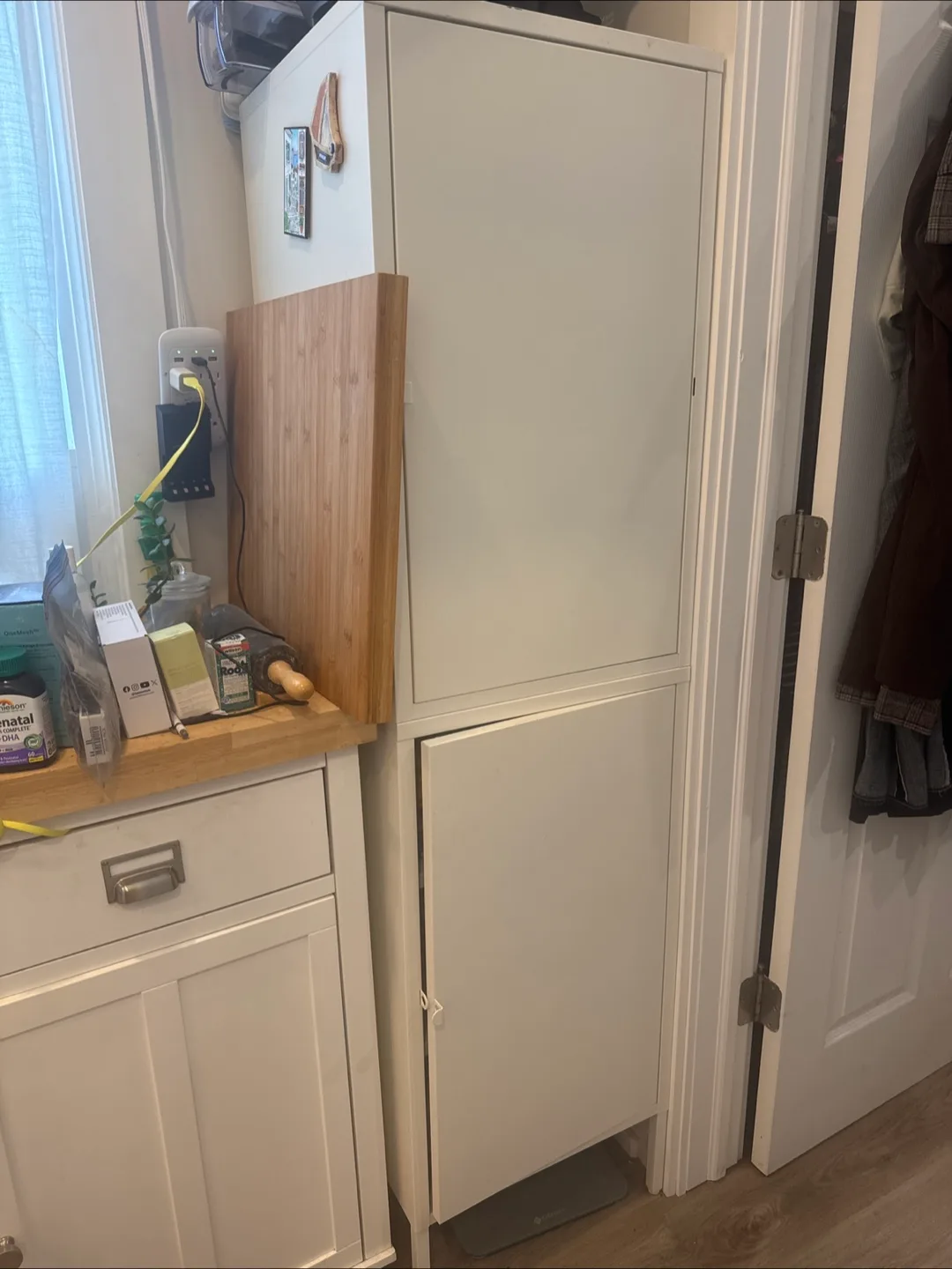 IKEA Tall White Metal Cabinet Locker thumbnail