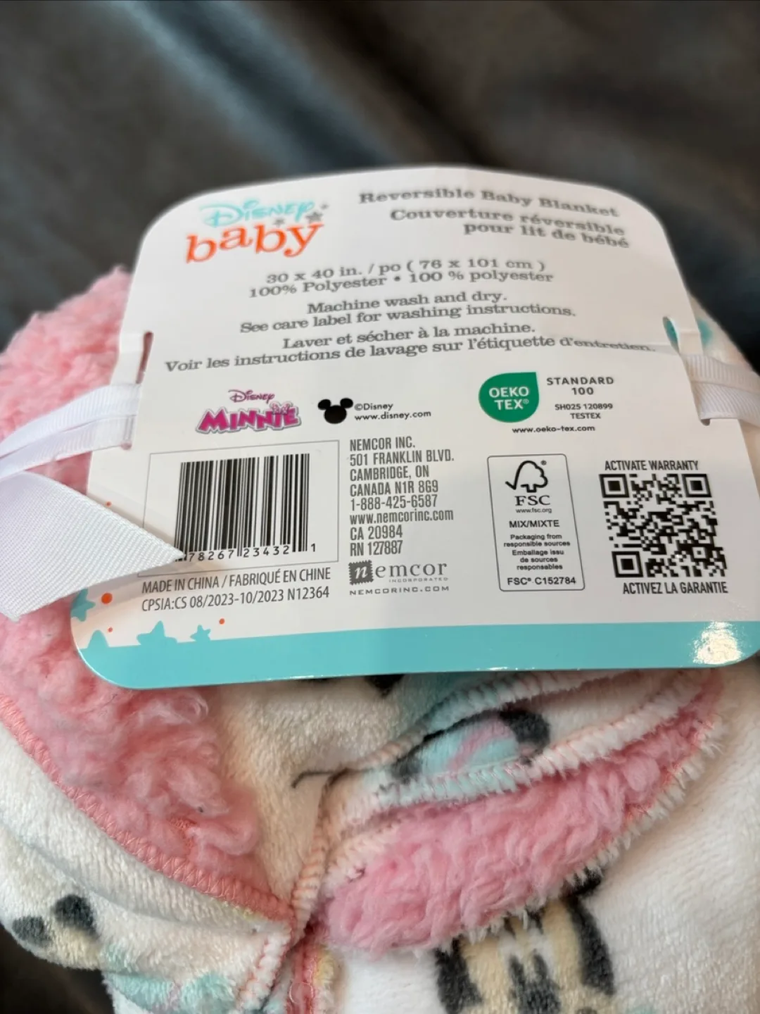 Disney Baby Reversible Blanket - New image indicator(2)