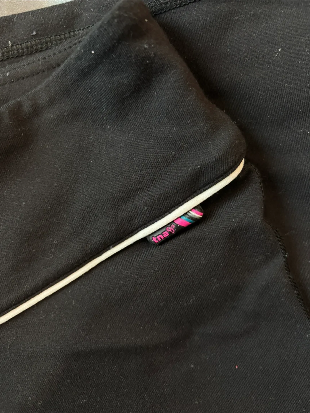 TNA Black Flare Leggings (Brand New Retro) image indicator(4)