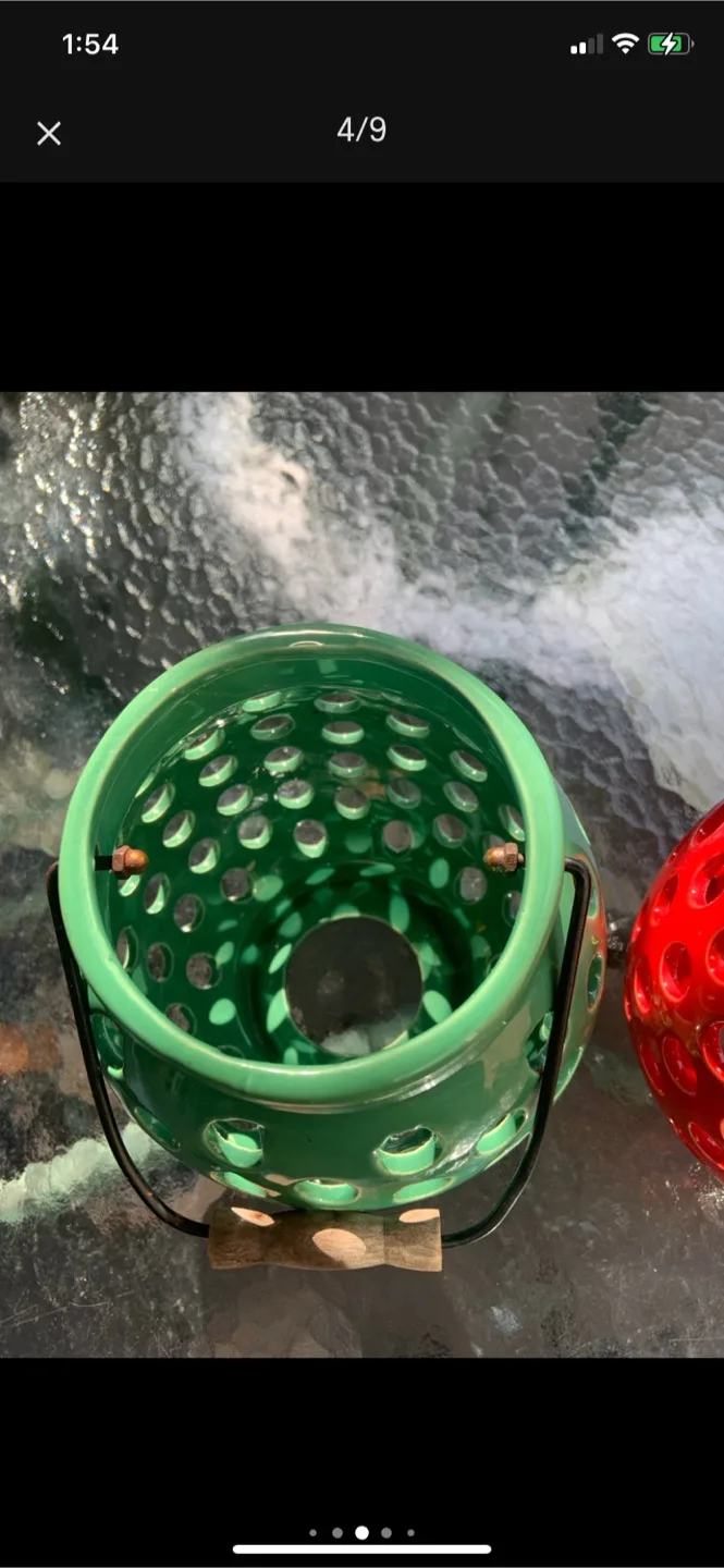 Decorative Candle Lanterns - Green & Red image indicator(4)