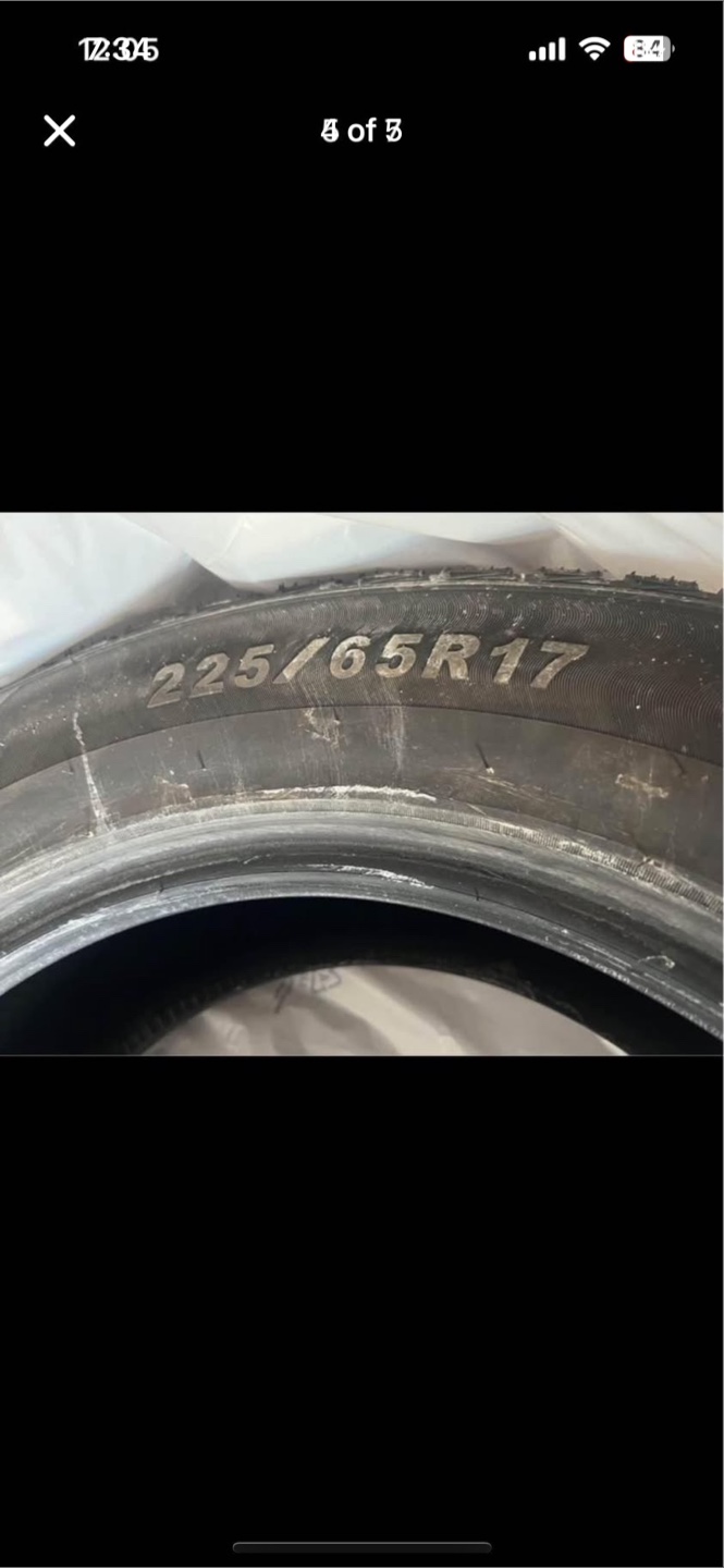 RoadX Winter Tires - 225/65R17