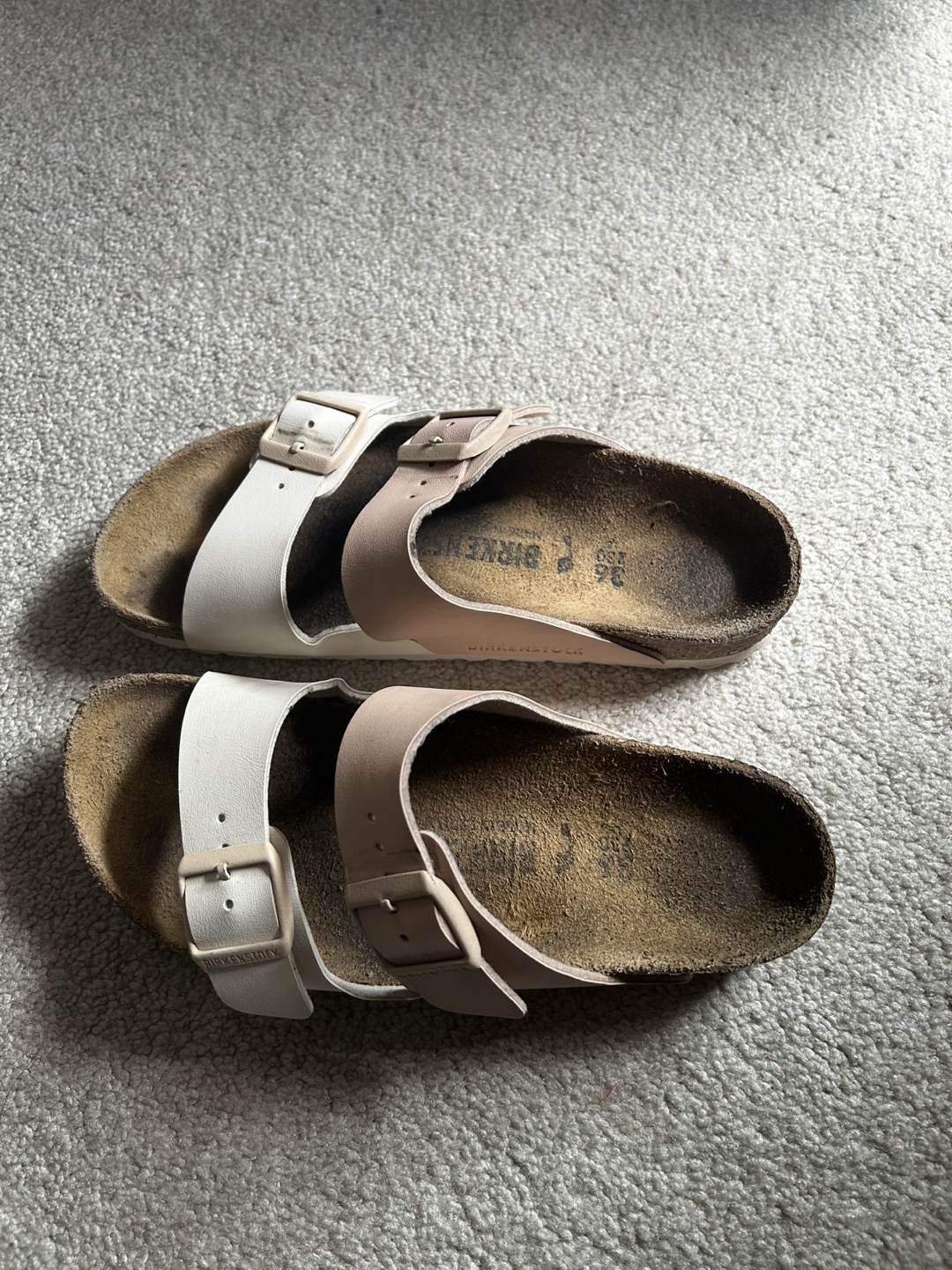 Birkenstock Arizona Two-Tone Sandals Size 36