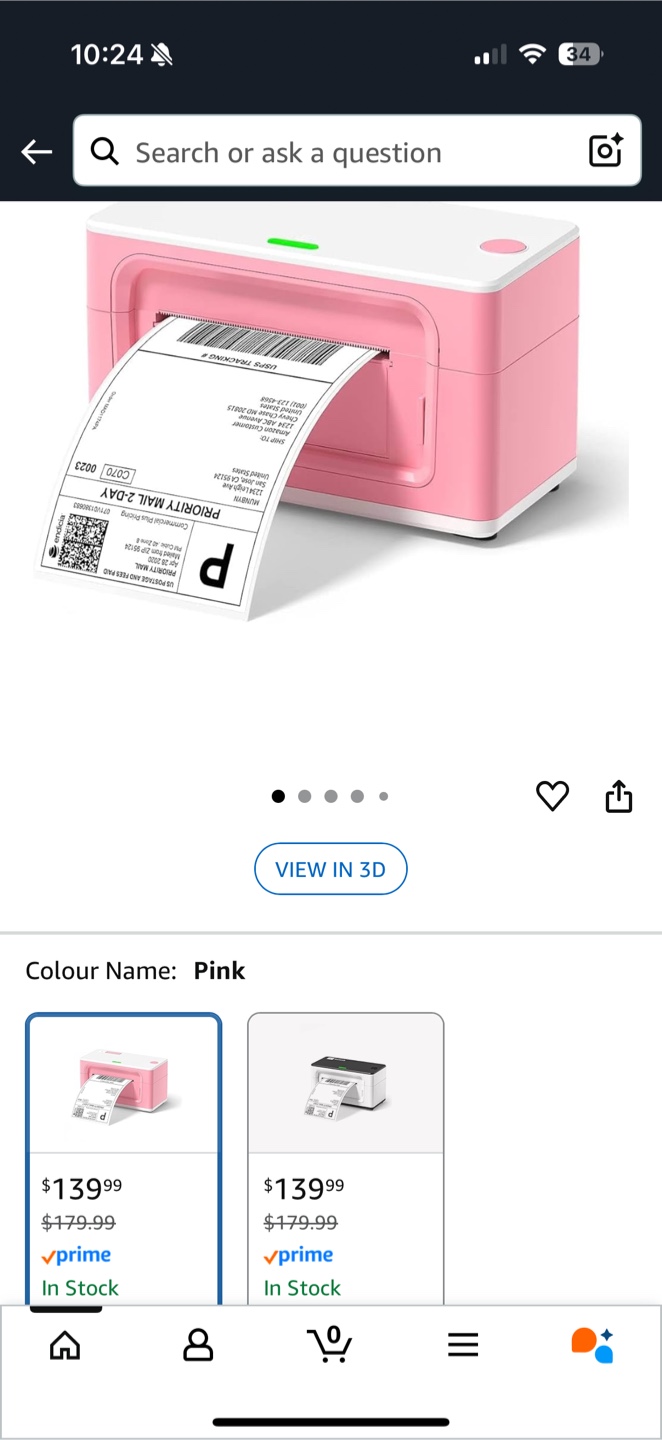 Munbyn Pink Label Printer - photo 2