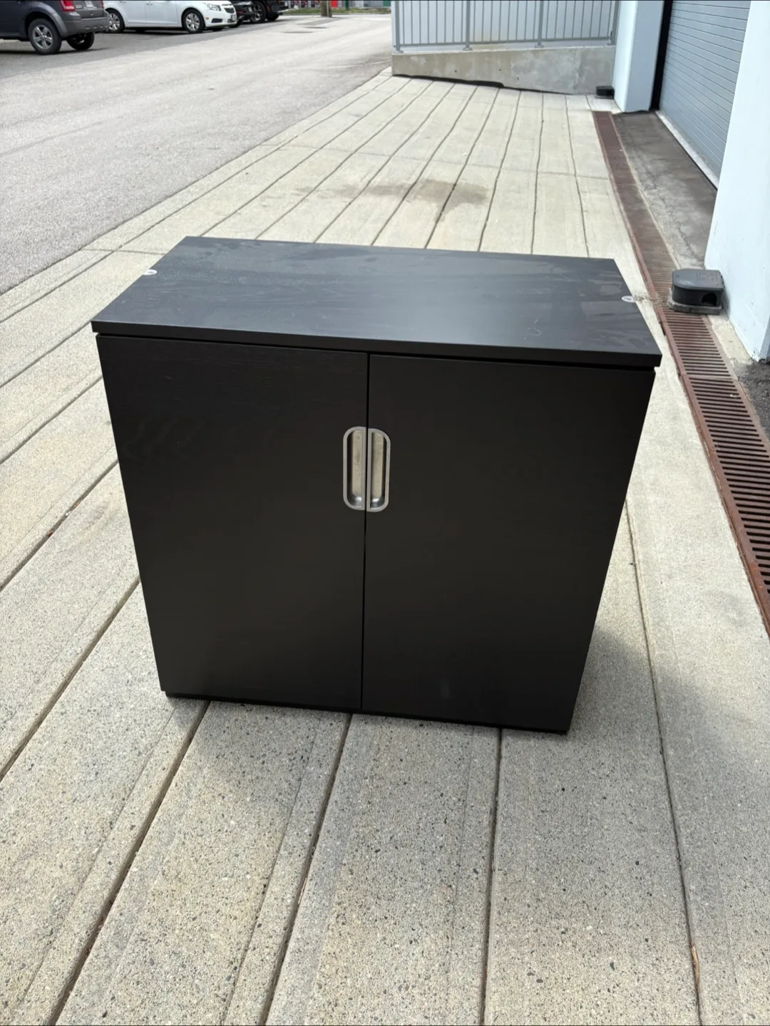 Black Cabinet with Doors thumbnail