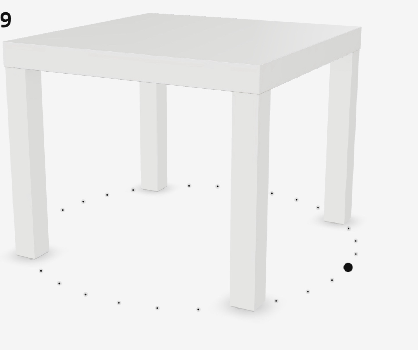 TWO (2) IKEA Lack Side Table - White - photo 3
