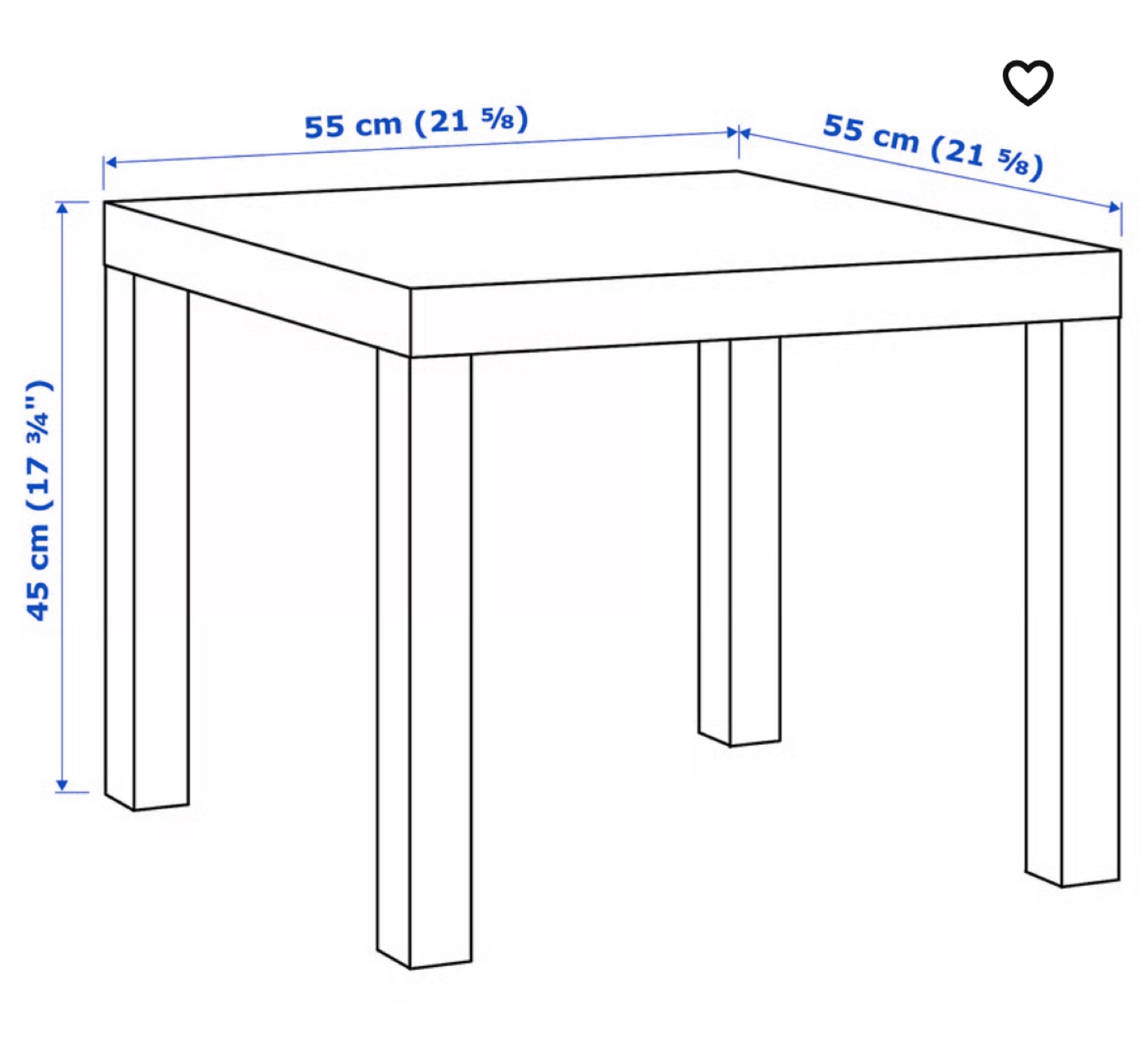 TWO (2) IKEA Lack Side Table - White - photo 2