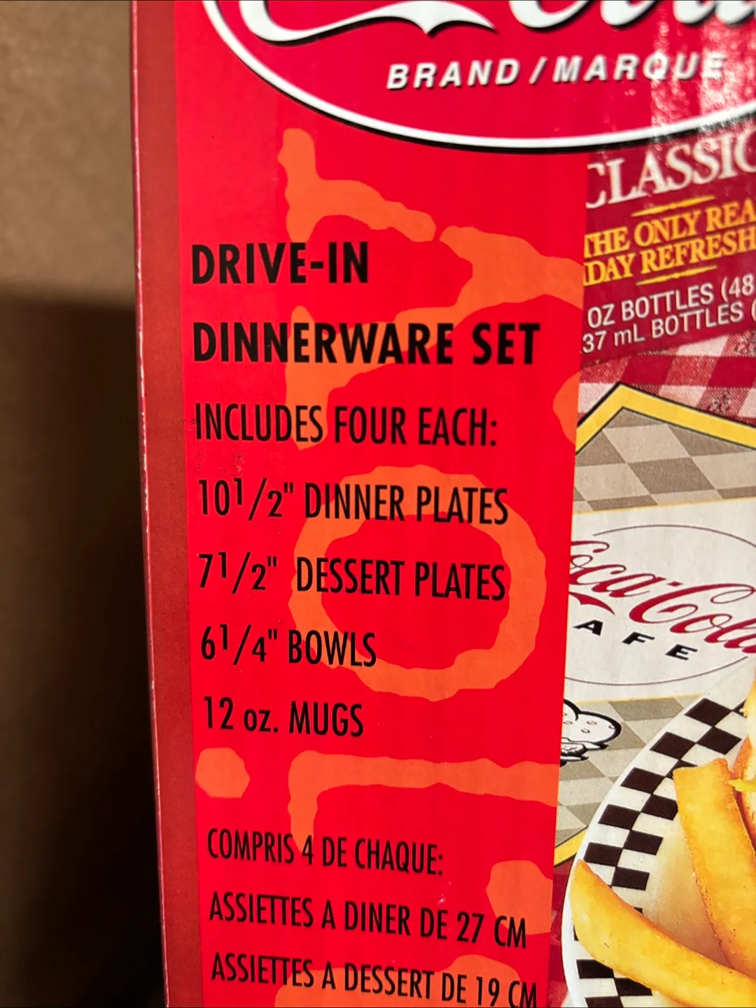 Coca-Cola 16-Piece Drive-In Dinnerware Set image indicator(2)