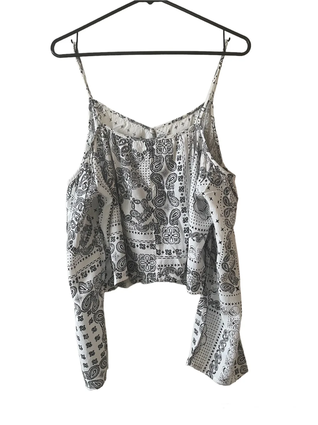 Divided White Bandana Print Top - Size 10 image indicator(4)