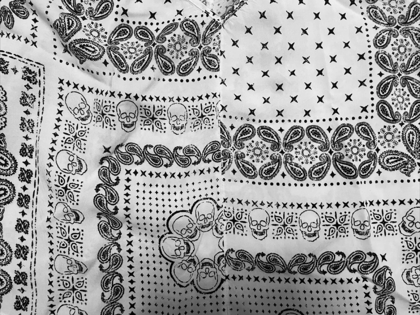 Divided White Bandana Print Top - Size 10 image indicator(3)