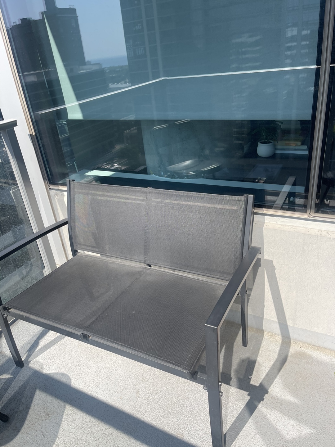 Outdoor Loveseat Bench and Folding Chairs - photo 2