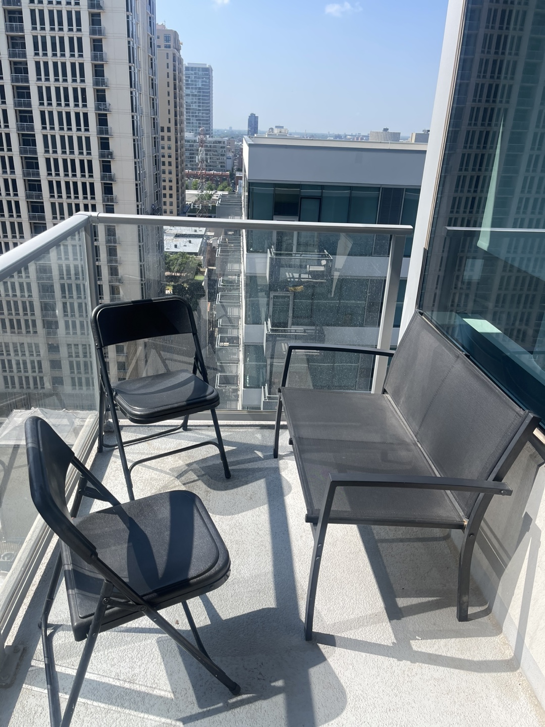 Outdoor Loveseat Bench and Folding Chairs - photo 3