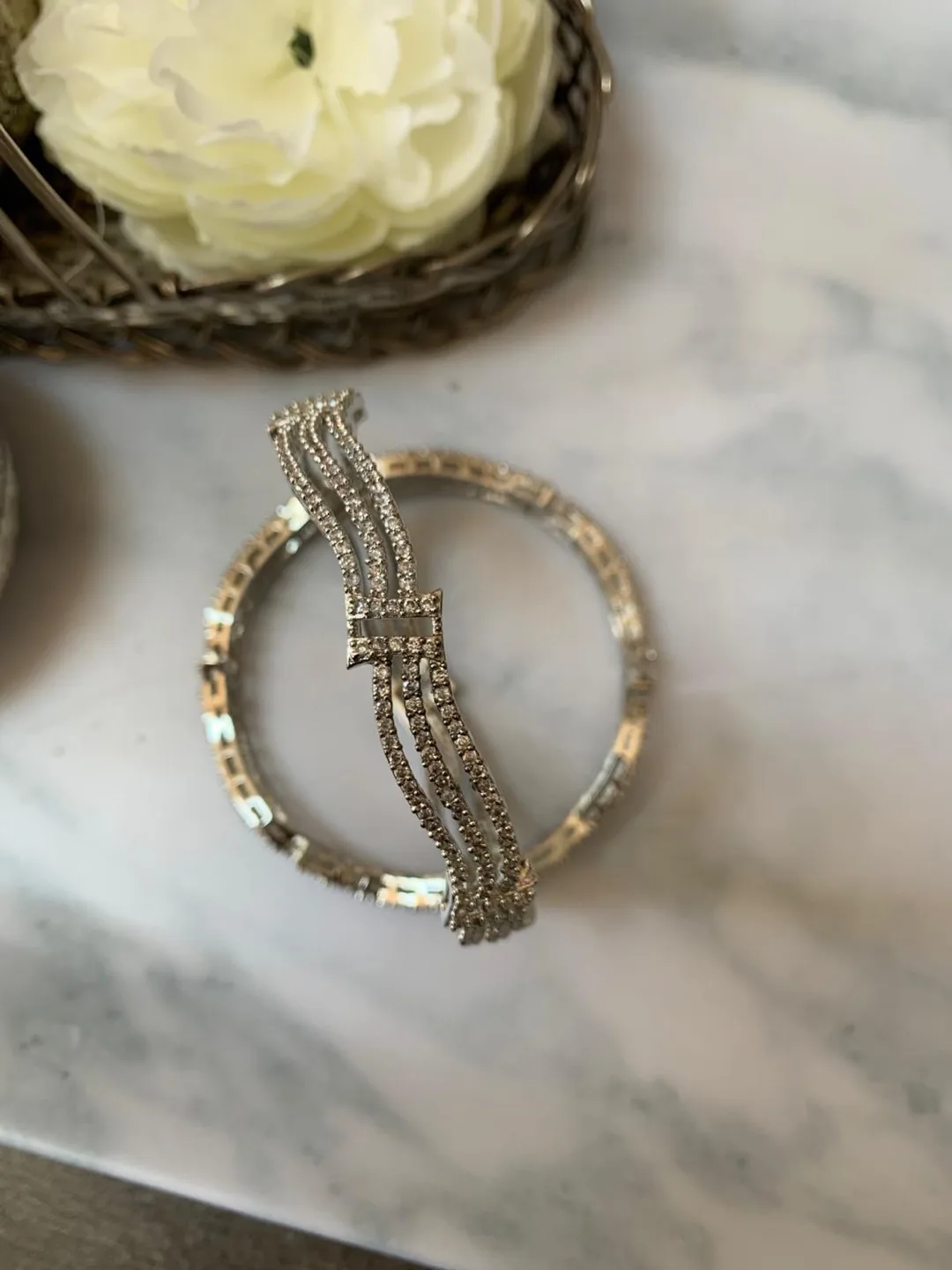 Fashion Bangles with Polki image indicator(2)