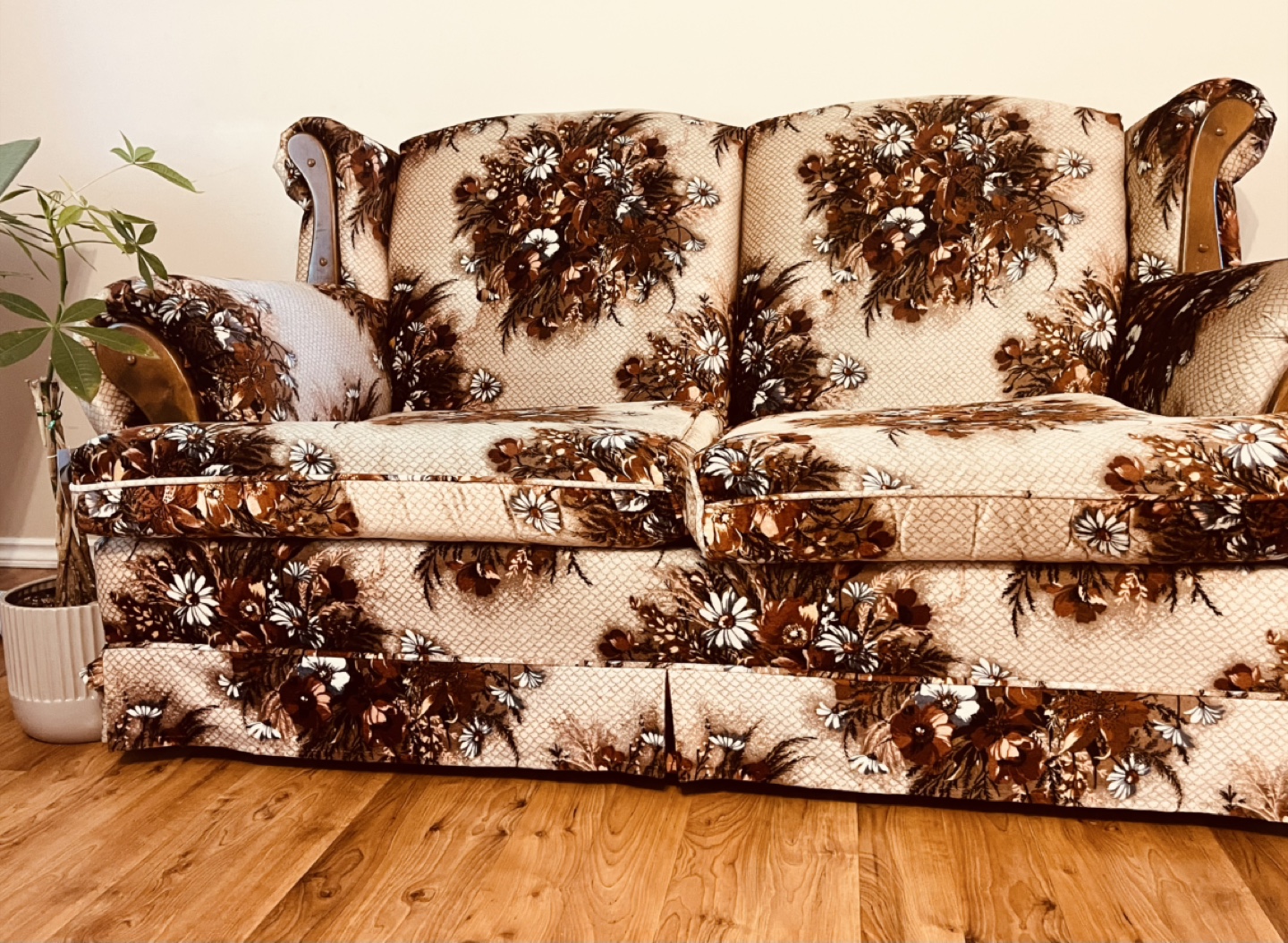 Floral Sofa, Chair & Ottoman Set