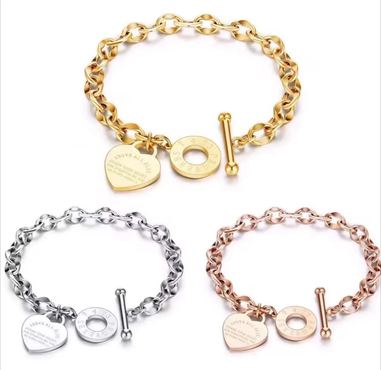 Heart Tag Toggle Bracelet image indicator(5)