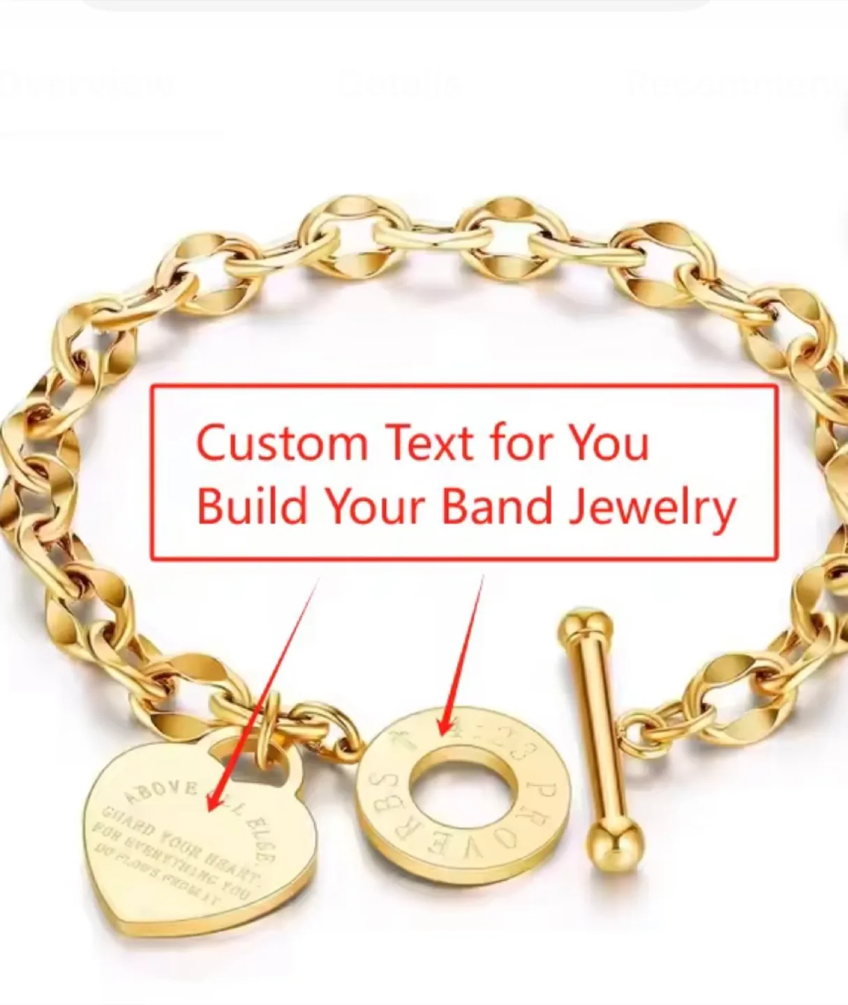 Heart Tag Toggle Bracelet image indicator(7)