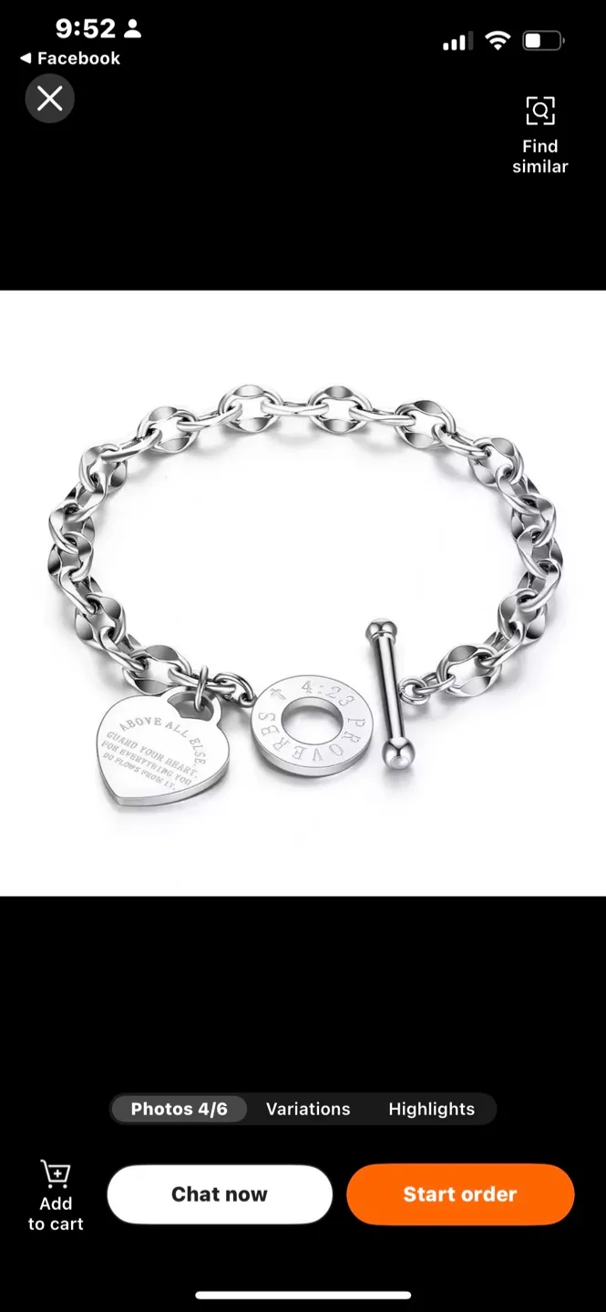 Heart Tag Toggle Bracelet image indicator(8)