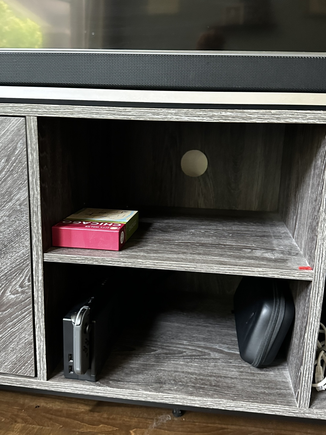 Gray TV Stand - Like new! - photo 3
