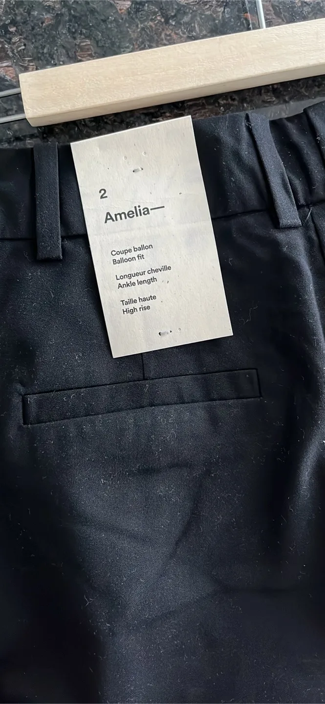 Frank And Oak Amelia Balloon Pant - Black (brand new) image indicator(6)